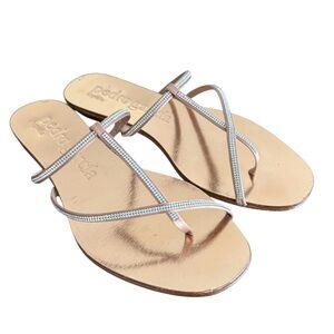 Pedro Garcia Estee Zwarovski Crystal Thong Sandals